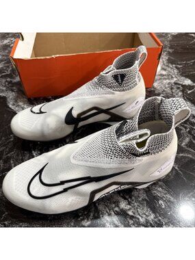 Nike Alpha Menace Elite 3 White Ghost Black Football Men’s Size 13 CT6648-100